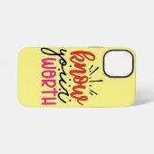 Coque iPhone 12 Mini Vibes positives Typographie (Verso Horizontal)