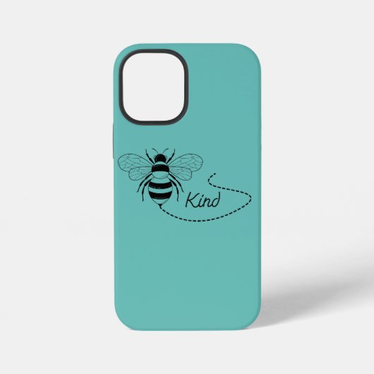 Coque iPhone 12 Mini Vibes positives Typographie (Verso)