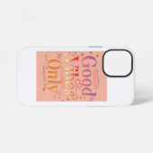 Coque iPhone 12 Mini Vibrations pour une bonne journée (Verso Horizontal)
