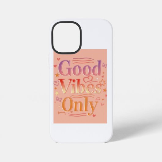 Coque iPhone 12 Mini Vibrations pour une bonne journée (Verso)