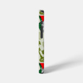 Coque iPhone 12 Mini Victory Sign Hand Resistance Red Triangle Symbol (Côté gauche)