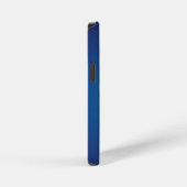 Coque iPhone 12 Mini Vignette Bleu Foncé Grainé (Côté droit)