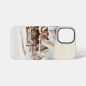 Coque iPhone 12 Mini Village un jour de Noël (Verso Horizontal)