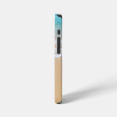 Coque iPhone 12 Mini Vue moderne sur la mer au paradis (Côté gauche)