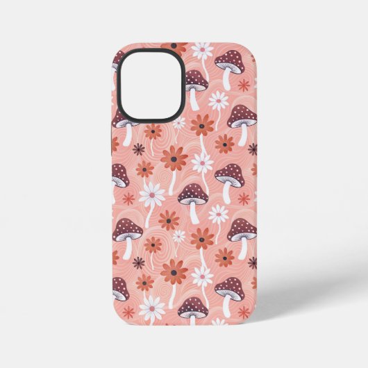 Coque iPhone 12 Mini Wavy Mushroom Garden (Verso)