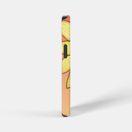 Coque iPhone 12 Mini Yellow Flower (Côté droit)