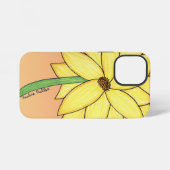 Coque iPhone 12 Mini Yellow Flower (Verso Horizontal)