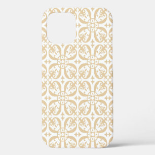 Coque iPhone 12 Modèle baroque floral vintage sans soudure. victor