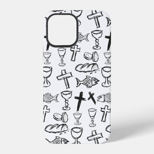 Coque iPhone 12 Modèle chrétien (Verso)