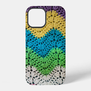 Coque iPhone 12 Modèle de crochet arc-en-ciel