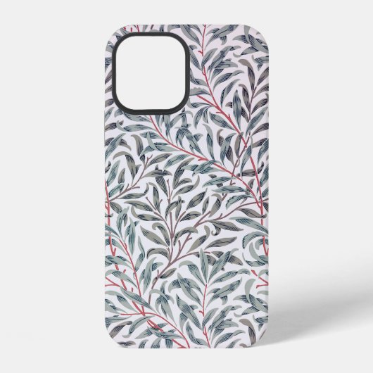 Coque iPhone 12 Modèle de saule, William Morris (Verso)