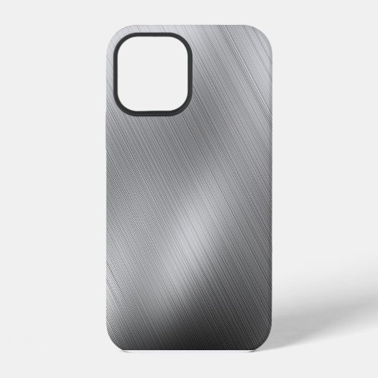 Coque iPhone 12 Modèle de texture grise moderne (Verso)