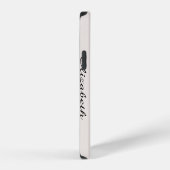 Coque iPhone 12 Modèle élégant moderne calligraphie nom monogramme (Côté droit)