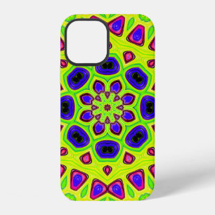 Coque iPhone 12 Modèle floral moderne. Illustration matricielle. P