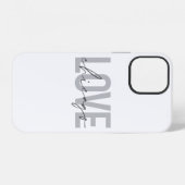 Coque iPhone 12 Moderne, cool, simple, minimal, design J'aime Chic (Verso Horizontal)