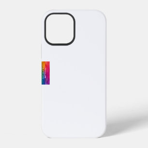 Coque iPhone 12 Moderne Modèle Tendance Logo Entreprise Élégant Bl
