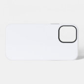 Coque iPhone 12 Moderne Simple Calligraphie Manuscrite Blanche Uni (Verso Horizontal)