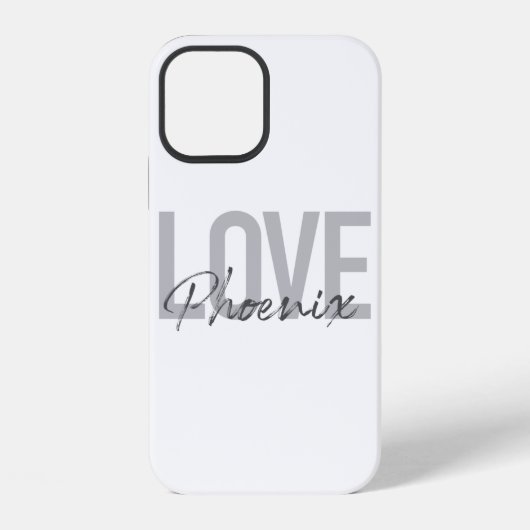 Coque iPhone 12 Moderne, simple, cool, design urbain Aimer Phoenix (Verso)