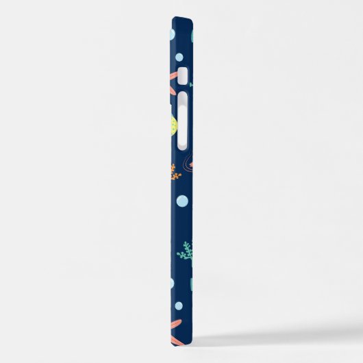 Coque iPhone 12 Monde marin (Côté gauche)