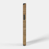 Coque iPhone 12 Monogramme de grès tan naturel (Côté droit)