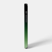 Coque iPhone 12 Monogramme d'or Ombre vert (Côté gauche)