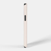 Coque iPhone 12 Monogramme d'or rose pâle (Côté droit)