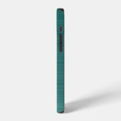 Coque iPhone 12 Monogramme élégant vert (Côté gauche)