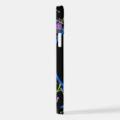 Coque iPhone 12 Monogramme floral élégant (Côté droit)