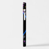 Coque iPhone 12 Monogramme floral élégant (Côté gauche)