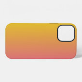 Coque iPhone 12 Monogramme Tendance Rose Jaune (Verso Horizontal)