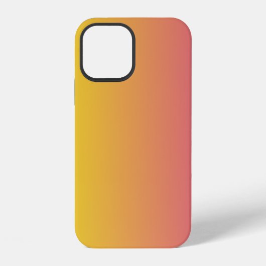 Coque iPhone 12 Monogramme Tendance Rose Jaune (Verso)