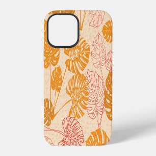 Coque iPhone 12 Monstera feuilles : la silhouette tropicale sans s