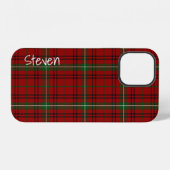Coque iPhone 12 Morrison Clan Scottish Plaid (Verso Horizontal)