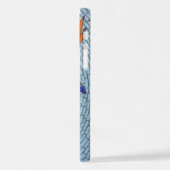 Coque iPhone 12 Mosaic Bluebird Flight Stained Glass Phone Case (Côté gauche)