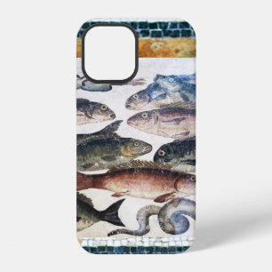 COQUE iPhone 12 MOSAÏQUES ROMAINES ANTIQUES, POISSONS, SCÈNE DE VI
