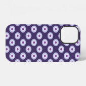 Coque iPhone 12 Motif à points Polka - Violet bleu violet violet l (Verso Horizontal)