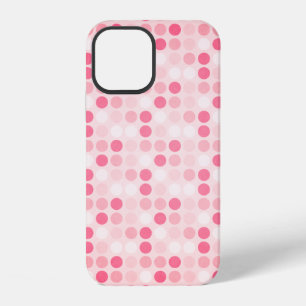 Coque iPhone 12 Motif à pois rose tendance