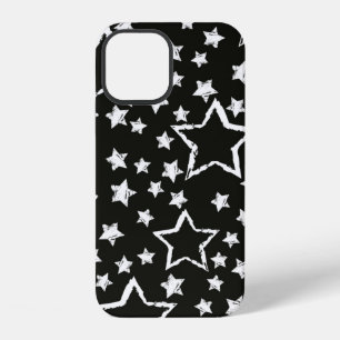 Coque iPhone 12 motif abstrait et continu d'étoiles. Fond urbain g