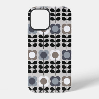 Coque iPhone 12 motif Abstrait fleuri sans couture. Style nordique