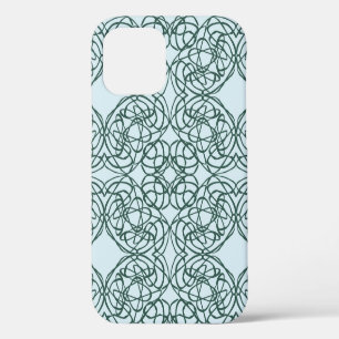 Coque iPhone 12 Motif abstrait sans couture avec éléments de ville