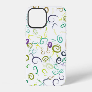 Coque iPhone 12 Motif abstrait sans couture fait mainabstrait, art