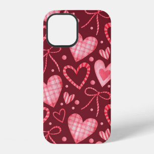 Coque iPhone 12 Motif aquarelle sans couture en couleurs roses