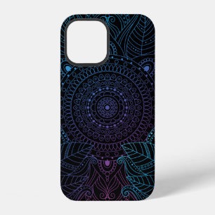Coque iPhone 12 Motif arabe oriental sans couture. Décor entrelacé
