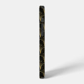 Coque iPhone 12 Motif Art déco Palm Leaf (Côté gauche)