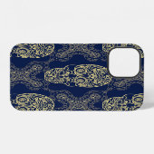 Coque iPhone 12 Motif crâne multicolore Boho. (Verso Horizontal)
