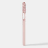 Coque iPhone 12 Motif d'art Mauve Blush Rose Rose Rose Parties sci (Côté droit)