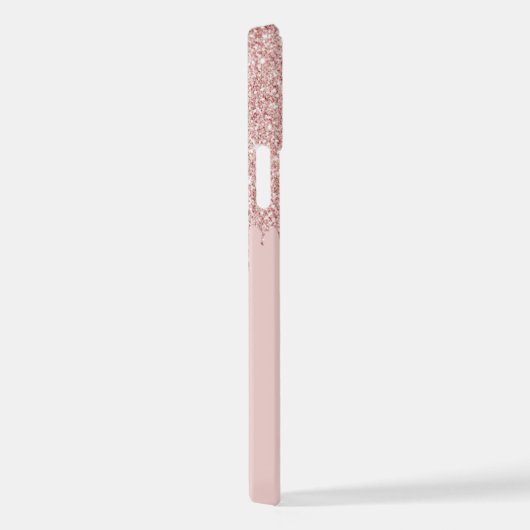 Coque iPhone 12 Motif d'art Mauve Blush Rose Rose Rose Parties sci (Côté droit)