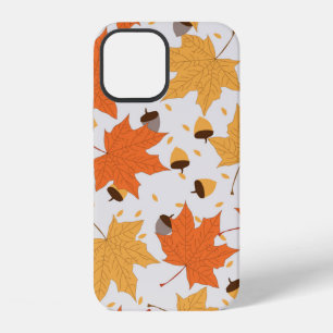 Coque iPhone 12 motif d'automne vintage motif transparent