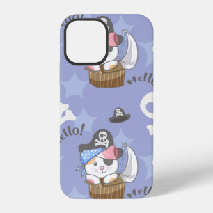 Coque iPhone 12 Motif de chaton pirate mignon