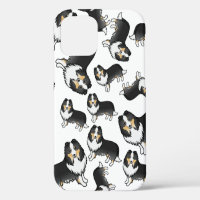 Motif de chien de dessin animé Chien de berger des